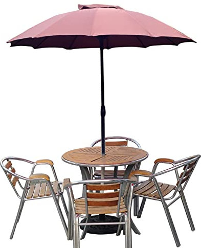 IUokLU Parasol Parasol De Jardin Mini Parasols De Patio Extérieurs, Parasol De Table Portable Autoportant Rond De 1,7 M, Parasol De Marché De Balcon De Plate-Forme De Plage, Multicolore en Option