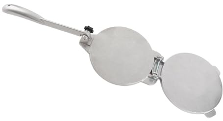 Tortillapress i Aluminium, 16 cm, Silver, Manuell Pressmaskin för Tortilla och Chapati, Lämplig för Hemma och Restaurang
