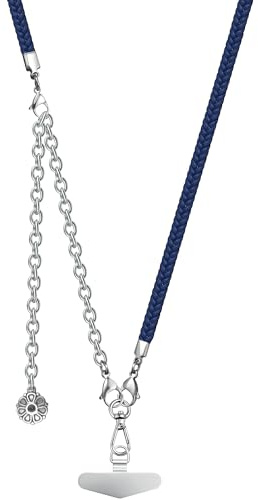 ROCONTRIP 2-In-1 Mobile Phone Lanyard Set Adjustable Crossbody Phone Strap with Detachable Wrist Strap with Metal Tether Tab(Light Blue)