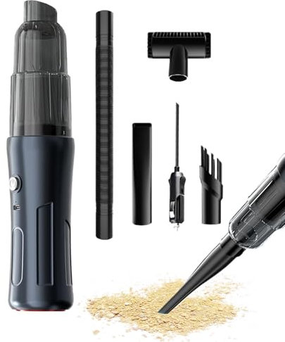 Aspiradora Pequeña Inalámbrica, Dust Busters Inalámbrico Recargable, Limpiador de polvo portátil Aspiradora inalámbrica recargable, Aspiradora pequeña y ligera, plumero de aire con aspiradora manual c