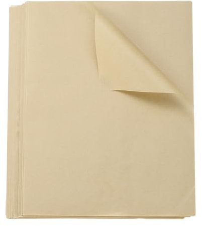 sourcing map Lot de 100 feuilles de papier sulfurisé de 15 x 20 cm pour la cuisson à la vapeur, la friteuse à air, le gril, le rôtissage de biscuits, le sandwich, couleur bois