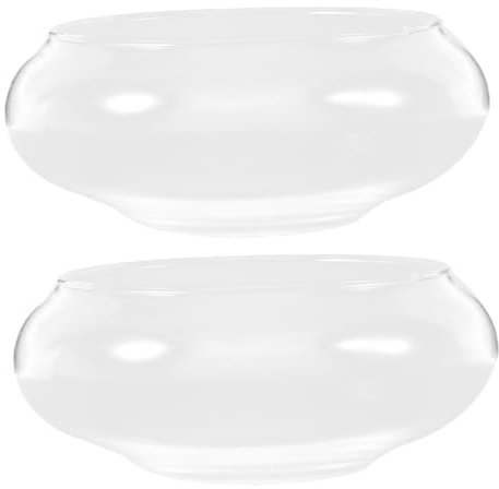 Cabilock 2pcs Hydroponic Planter Bowl Decorative Lotus Bowl for Indoor Outdoor Use for Succulents Money Plants and Fish Effortless Maintenance Stylish Design