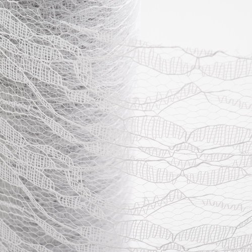 Italian Options Lace Fabric, 15cm x Metres, White