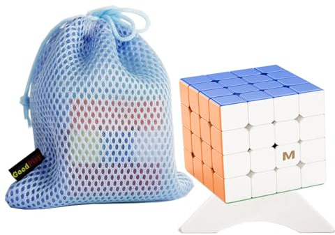 Oostifun Yongjun YJ MGC4 Elite M 4x4 Cube MGC 4 Layers 4x4x4 Puzzle UV Coated Edition mit Kleiner Tasche und einem Stativ (Multi Color)