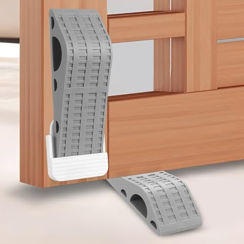 2 Stück Türkeil Gummi Türstopper Keile für den Boden, Keilform Gummikeile | Rutschfeste Door Stopper Schwer, für alle Türen, Zuhause, Büro, Hotel