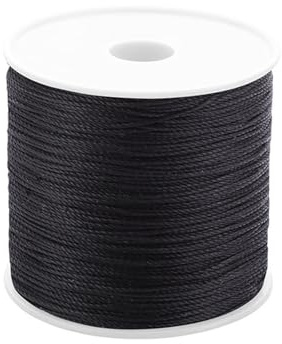 Bobine de fil à coudre en cuir ciré de 0,5 mm pour la couture du cuir, la réparation de chaussures, la reliure et la couture à la main - 100 m