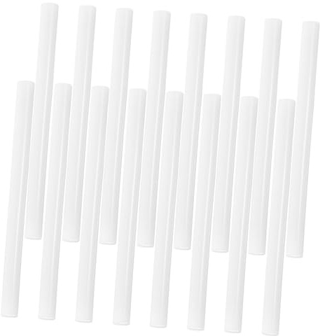 Veemoon Barras De Pegamento Termofusible Blancas 7x100 Mm, Alta Viscosidad, Secado Rápido, Para Manualidades Diy, Reparación Multifuncional, Pack De 16 Unidades