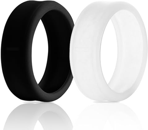 Ainiv 2-Pack Silikonringskydd Kompatibelt med Oura Ring Gen 4 eller Oura Ring Gen 3, Reptåligt Elastiskt Silikonringskydd, Män Kvinnor Tränar Gym(Svart+Klar-S) | Kompatibel med Oura Ring Gen 4 eller Oura Ring Gen 3 elastiskt silikonskydd mot repor för män och kvinnor