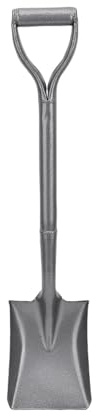 Pala Da Giardinaggio Interamente In Metallo - Acciaio Al Manganese, 76 Cm, Manico Corto E Rotondo A D, For Scavare, Giardinaggio E Piantare - Piccola Vanga