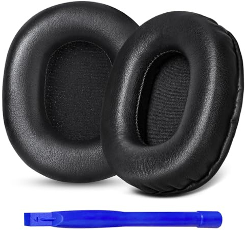 Aurivor Earpads Replacement for Audio Technica ATH M50X M50xBT2 M50xLAB M40X M30X M20X MSR7 SX1 Monitor Headphones, Ear Pads Cushions with Genuine Lambskin Leather, High-Density Foam (Lambskin-Black)