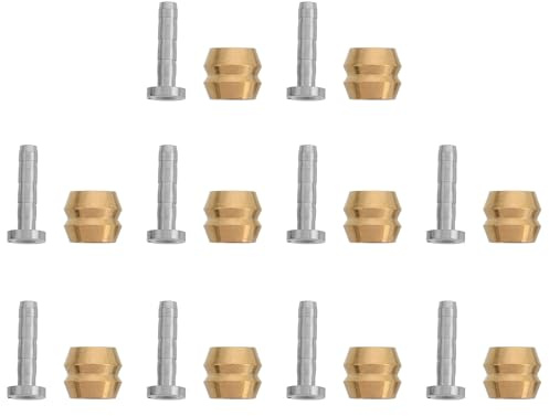 CALLARON Lot de 10 Sets de Inserts de Connecteurs D'huile pour Freins à Disque Hydrauliques VTT, Comprenant Aiguille de Purge et Raccord Olive, Accessoires Vélo pour Réparation et