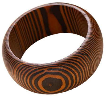 ZYKEJJDDAK vintage utsmyckat träarmband konstnärlig bred manschett för kvinnor elegant naturligt trä smycken tillbehör vintage trä, En storlek, enligt beskrivningen