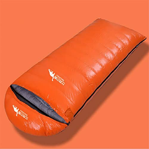 Hensftods Atmungsaktiver Schlafsack für Erwachsene, 95 % Gänsedaunen, leicht, warm, für Reisen, kann genäht werden, 1200 g