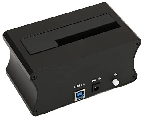 Septpenta Docking Station HDD, 5Gbps Nessun Alimentatore Esterno Dock SSD Ultra Sottile e Leggero per SSD HDD da 2,5 Pollici 3,5 Pollici, Prestazioni Stabili per Windows 110−240V(EU)