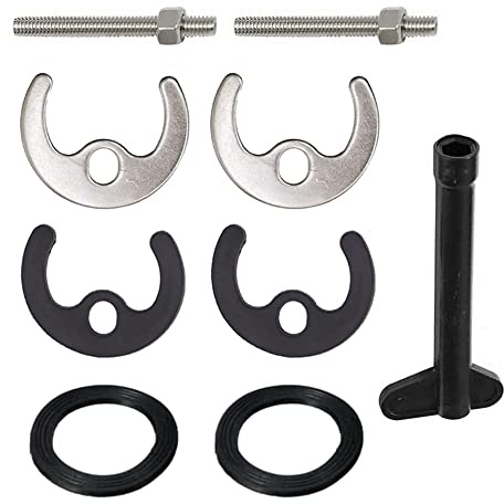 2 Sets Basin Washer Sink Monobloc Mixer Tap Fixing Fitting Kit Mounting Kit Tap Faucet Fixing Fitting Kit Basin Washer Sink for Kitchen Basin (Single Hole)