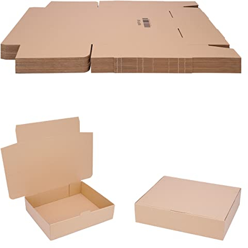 verpacking Faltschachteln 360 x 295 x 85 mm Braun (Außenmaß 365 x 300 x 95 mm) WP M Versandkarton DHL Karton Hermes DPD GLS Verpackung (50 Stück)