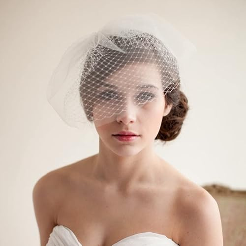 VRINO Neue Europäische Stil Braut Hochzeit Schleier Vintage Vogel Käfig Schleier Weiches Netz Kurze Braut Schleier für Brautkleider
