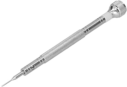 Pyhodi Tournevis de précision à tête Fendue, Mini Tournevis à tête Plate Droite en Acier Inoxydable avec Design antidérapant (Un Mot 0.6mm)
