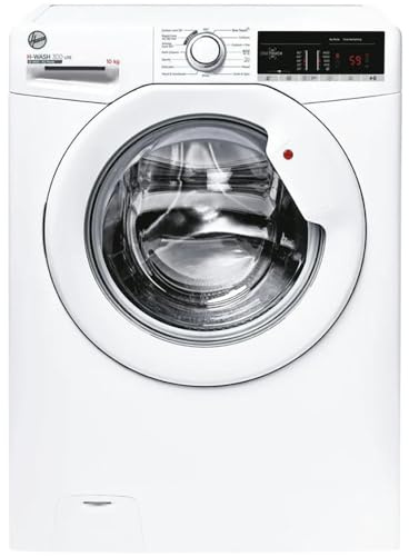 MyChoice Hoover H3W410TAE H-Wash 300, 10kg 1400rpm Washing Machine, White, NFC, 14/30/44 min Rapid, Digital Display