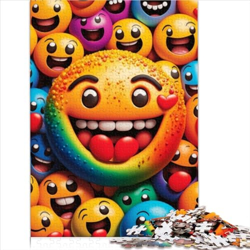 Puzzlespiele, Smiley-Gesicht, 1000-teiliges Puzzle für Erwachsene und Kinder, recycelter Karton für Erwachsene, Puzzle-Angebot als Geschenk für die ganze Familie, 1000 Teile (26 x 38 cm)
