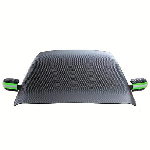 DIALFA Auto Frontscheibenabdeckung Winter für Suzuki Ignis (MF) 2.Gen 2016-2024, Scheibenabdeckung Auto, Ultra-Dick Windschutzscheibenabdeckung Faltbare mit Spiegelabdeckungen,A Green