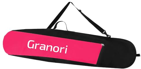 Granori Snowboardtasche | Snowboardrucksack 2-in-1 Tasche für Snowboard mit Bindung bis 150/170 cm – Boardbag mit zusätzlichem Platz für Skihelm und Skischuhe (Neonrot-Schwarz, 170 cm)