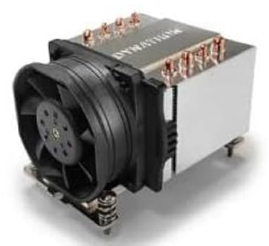 Dynatron A47 DISSIPATORE 2U con 4 TUBBI ATTIVO con PWM E TDP per CPU Cooler AMD AM4/AM5 Silver Marca