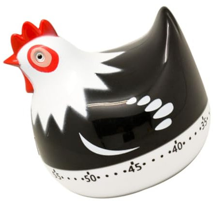 Garneck Kitchen Hen Timer Mechanical Funny Creative Practical Cartoon Timer for Baking and Cooking Alarm Function