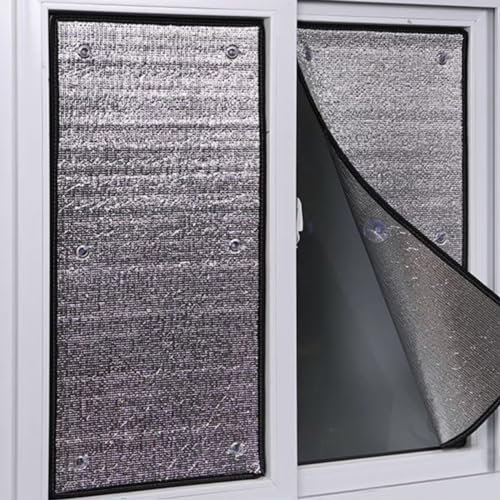 kufu01 Reflektierende Fensterfolie,Anti-UV Sonnenschutzfolie Fenster Sichtschutzfolie Wiederverwendbar Fensterfolie Selbsthaftend,7 mm Dicke Fensterfolien,für Zuhause Büro (75x180cm/30 x71)