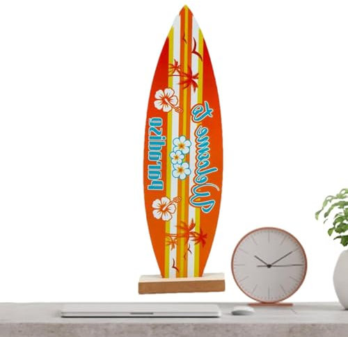 Surfbrett-Mittelstücke für Tische, Sommerdekorationen, -Surfbrett-Dekoration für Wand, Surfbrett-Strandschilder, tropische Bartisch-Mittelstücke für Urlaubsdekoration