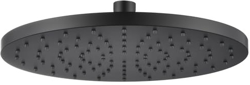 AONEON Rained SH001MB-D10 Waterfall Shower Head, 10-Inch Large Overhead Showerhead, High Flow, 2.5 GPM, with Adjustable Ball Joint, Matte Black