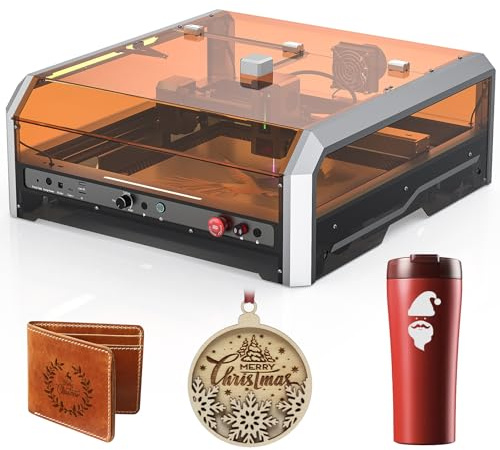 SainSmart Macchina per incisione laser chiusa da 20 W con pompa di supporto dell'aria, struttura a nido d'ape, fotocamera e sfiato, macchina per incisione laser All-in-One, classe di sicurezza laser 1