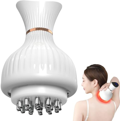 Cleanse - Massaggiatore 4 in 1 Senza Fili per Gambe e Piedi, per Edema e Circolazione (Bianco)