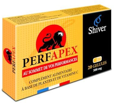 PERFAPEX - Performance - Vitalité, Énergie, Endurance | Récupération Musculaire | Maca, Tribulus, Ganoderma, Guarana, Ginseng, Cannelle, Vitamine C - Shiver