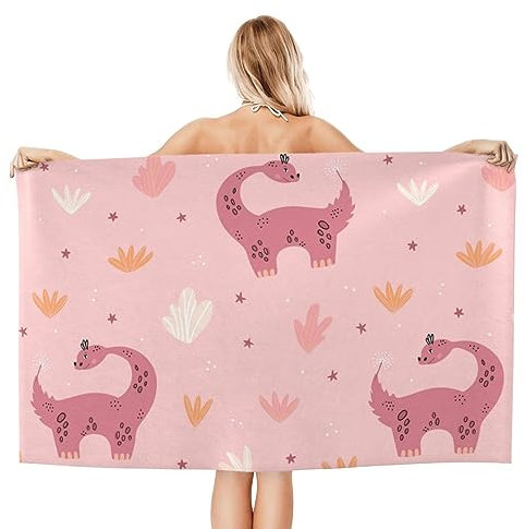 Herren Damen Reisehandtuch Dino Duschtücher Erwachsene Strandtuch Kinder Microfaser Handtücher Für Sport Schwimmen Duschen