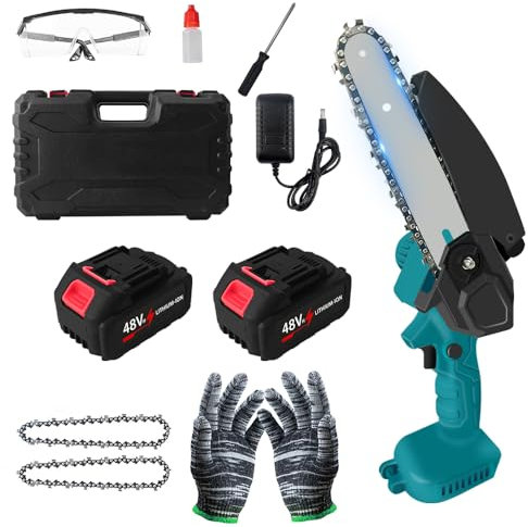 Mini Motosega A Batteria Per Potatura,6 Pollici Sega A Batteria Per Potatura,Motosega A Batteria Per Potatura Professionale,Motosega Elettrica a Batteria Brushless