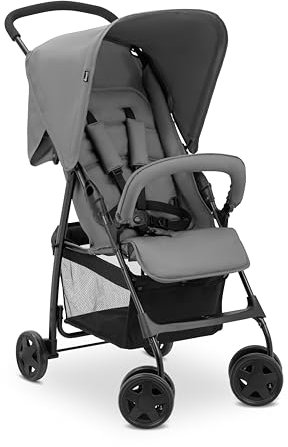 hauck Sport Carrito Bebe Ligero desde el Nacimiento - Silla de Paseo Reclinable para Niños hasta 15 kg - Carro Plegable Ultraligero 5,9 kg - Cesta Grande hasta 3 kg - Gris