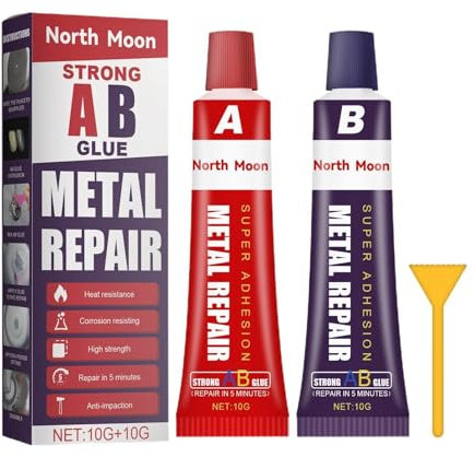 Colla per saldatura di metalli, colla per riparazione di metalli, Gel colla super adesiva ad asciugatura rapida per vetro, Pasta per riparazioni di saldatura per metallo, PVC, legno, cemento, ceramica