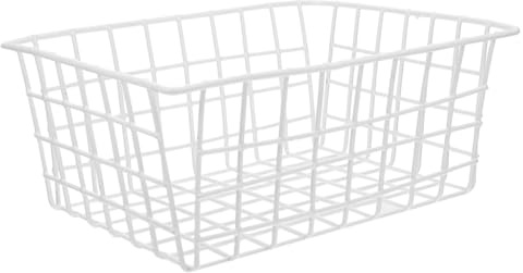 VILLCASE Panier de Rangement pour Réfrigérateur en Fil de Fer Blanc, Panier Cuisine Empilable, Évite les Odeurs, pour Légumes et Snacks Cuisine