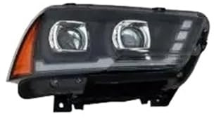 Mtuqvma Gruppo Faro Anteriore Per Dodge Per Charger 2011-2014 Non Per Modelli Allo Xeno Proiettori Anteriori A LED Con Lente A Doppio Fascio(1pcs Right)