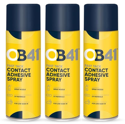3x Contact Adhesive Spray High-Strength Adhesive - Solvent Based - 500ml