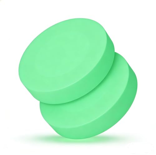Lucaqina 2 Stück Leuchtender Eishockey Puck PVC Eishockey-Puck Hockeybälle Für Training Und Wettkampf Selbstleuchtend Runde Pucks Mit Hoher Stabilität Und Geringem Reibungswiderstand Für HockeyGeschen