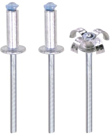 100 Piezas Remaches Expansores Cabeza Redonda, 5mm Tapa Aluminio Núcleo Acero Carbono Remaches Pop para Parachoques Placas Nombre Placas Matrícula Cajas Regalo Muebles(5X10mm)