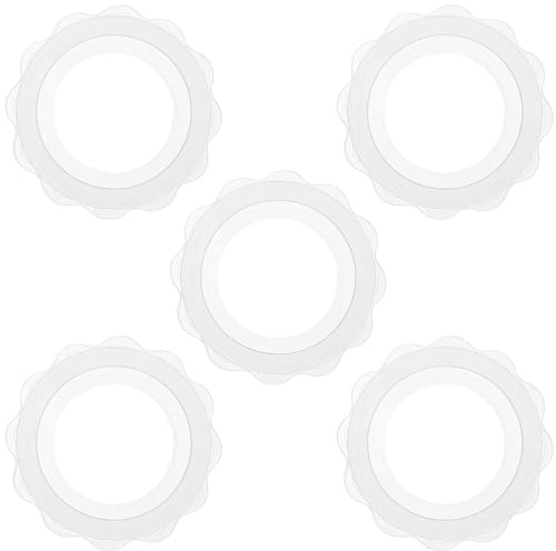 SECFOU Lot de 5 Boucliers D'allaitement en Silicone Souple Antidérapants, Respirants et Résistants la Transpiration, Protections Mammaires pour L'voyages