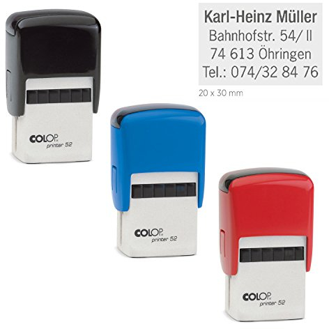 COLOP Printer stämpel rektangel blandade storlekar (52 (20 x 30 mm))