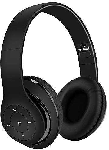 AndThere Bluetooth Cuffie Stereo Senza Fili Cuffie con Microfono Riduzione del Rumore Over Ear Cuffie Pieghevoli Auricolari On Ear Cuffia per Bambini Donna Uomo Computer TV PC Tablet