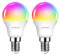 ANWIO Alexa Smart Glühbirnen, E14 Wlan LED Lampen Dimmbar Glühbirne 5W 470LM+2700-6500K+RGB 16 Millionen Farben, App Steuern Kompatibel mit Alexa/Google Home, Bluetooth, Sprachsteuerung, 2 Pack