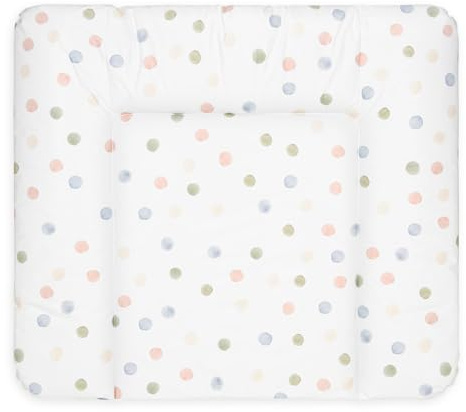 Bonky® Fasciatoio Materassino - Fasciatoio neonato morbido - Cuscino Fasciatoio Lavabile per bambine e bambini - certificato Öko-Tex - impermeabile - 85x72 cm - Puntini colorati