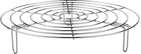 Cremagliera Del Vapore Della Cucina,Acciaio Inossidabile Steamer Rack Stand Cestini Porta Uova Cottura Per Cottura A Vapore, Per Pentole E Pentole, Griglia Di Raffreddamento (Argento,20 * 5.5 Cm)