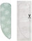 Set | Asymmetric Ironing Board Cover with Underlay (Colour Green) (A-XL, Molleton)